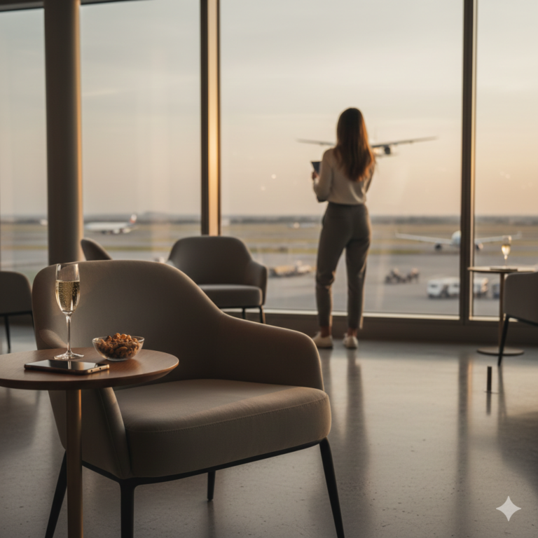 Salas VIP: Como ter acesso a conforto e comida grátis nos aeroportos.